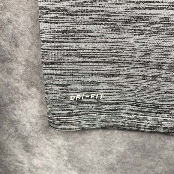 Nike Dri-Tit T-Shirt Elite Mens Large Gray Sleeve Swoosh Athletic Cut Gym - Picture 8 of 11